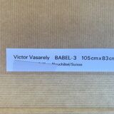 Impression vintage de Victor Vasarely Op Art vers les années 70