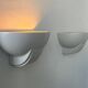Pair of vintage plaster wall lights, France 1970