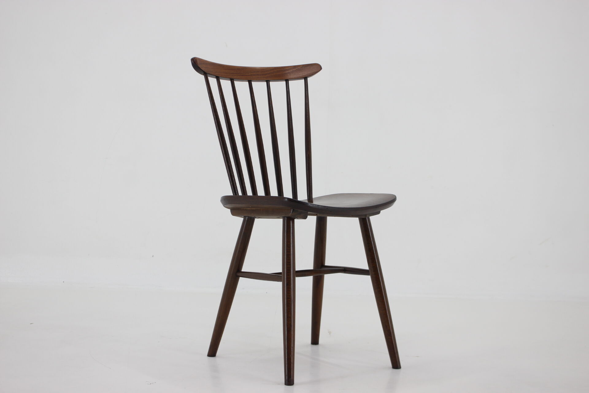 1970s Beech dining chair, Czechoslovakia