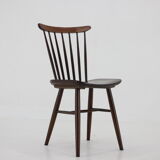 Chaise de salle à manger en hêtre des années 1970, Tchécoslovaquie