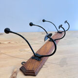 Wood and metal hooks