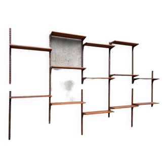 Scandinavian teak bookcase Poul Cadovius 50 vintage