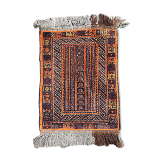 wool carpet handmade Malayer, Iran 51x85 cm
