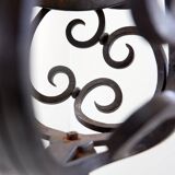 Art Nouveau Wrought iron tripod floor candlestick