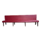 Bistro bench - red skaï brasserie 1900