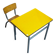 Table et chaise d’école petite enfance vintage