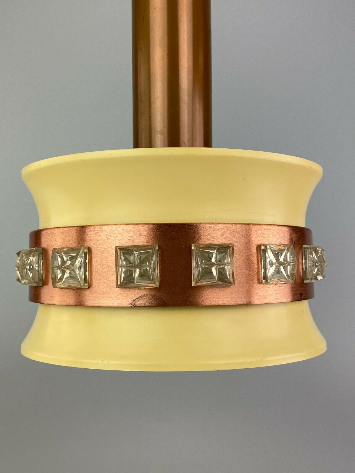 70s lamp light hanging lamp ceiling lamp metal Space Age Design VEB 60s