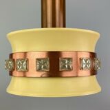 70s lamp light hanging lamp ceiling lamp metal Space Age Design VEB 60s