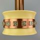 70s lamp light hanging lamp ceiling lamp metal Space Age Design VEB 60s