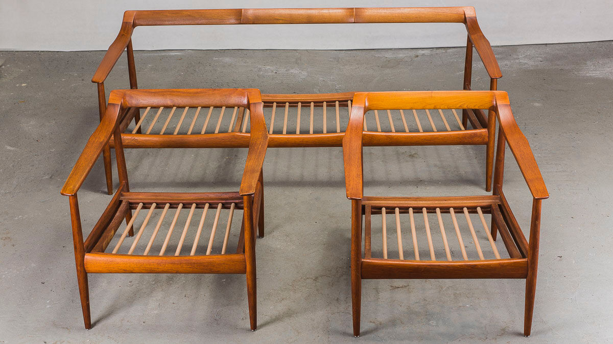 Danish teak living room set by Walter Knoll, 1960s