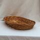 Vintage oval-shaped wicker basket