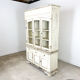 Vintage brocant White painted Kitchen display cabinet
