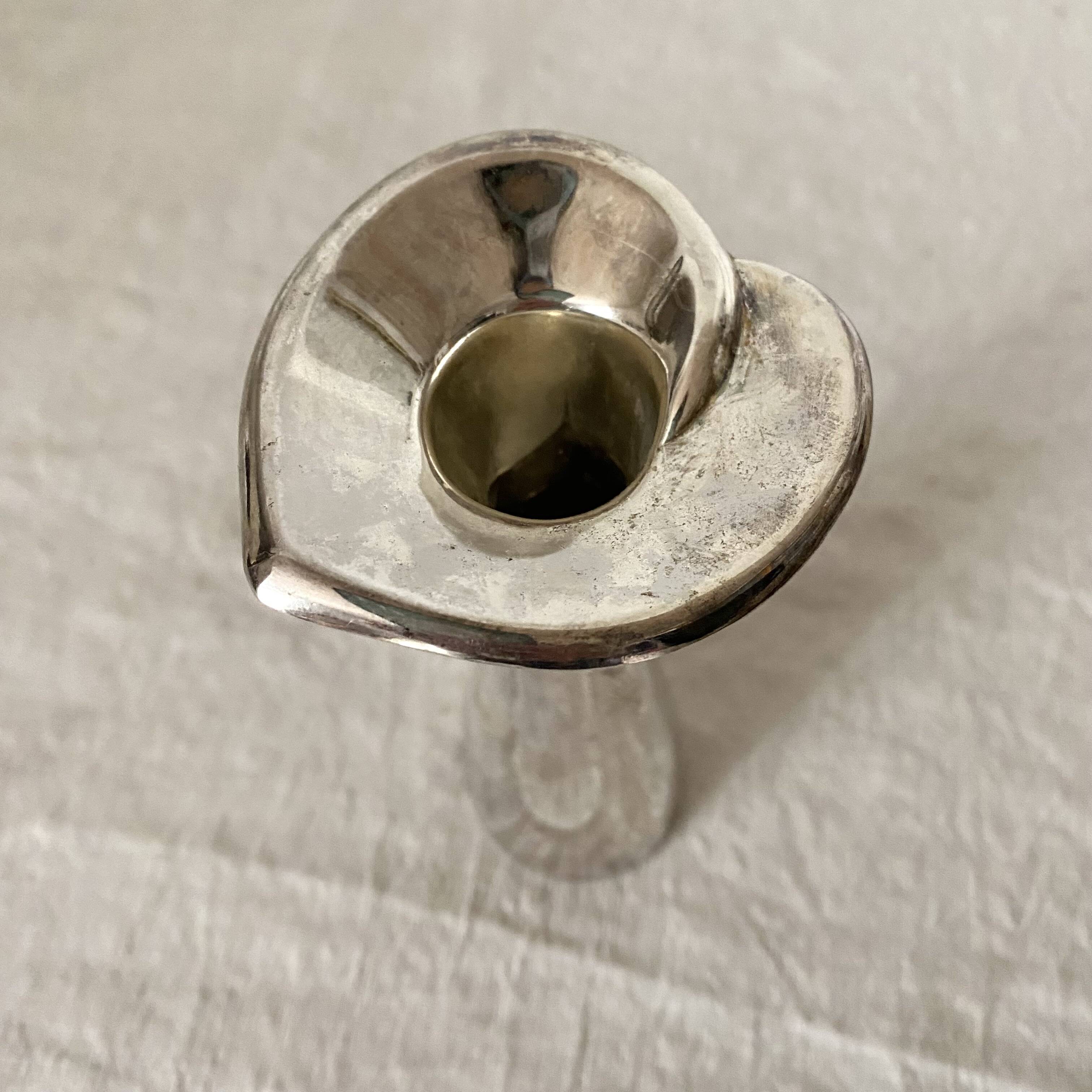 Candle holder or soliflore vase heart 80s