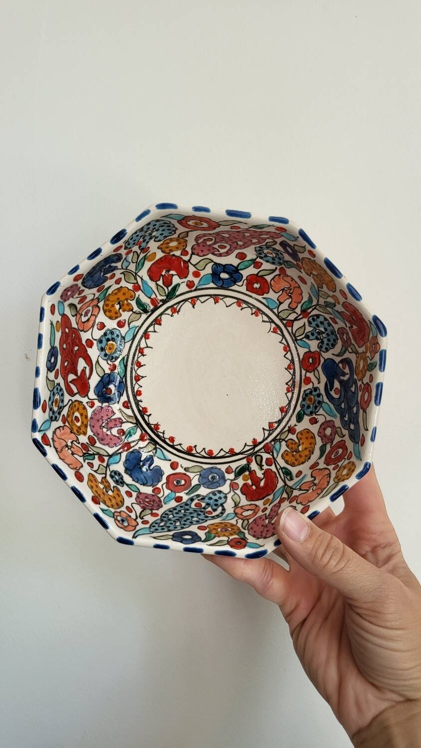 Small hand painted dish