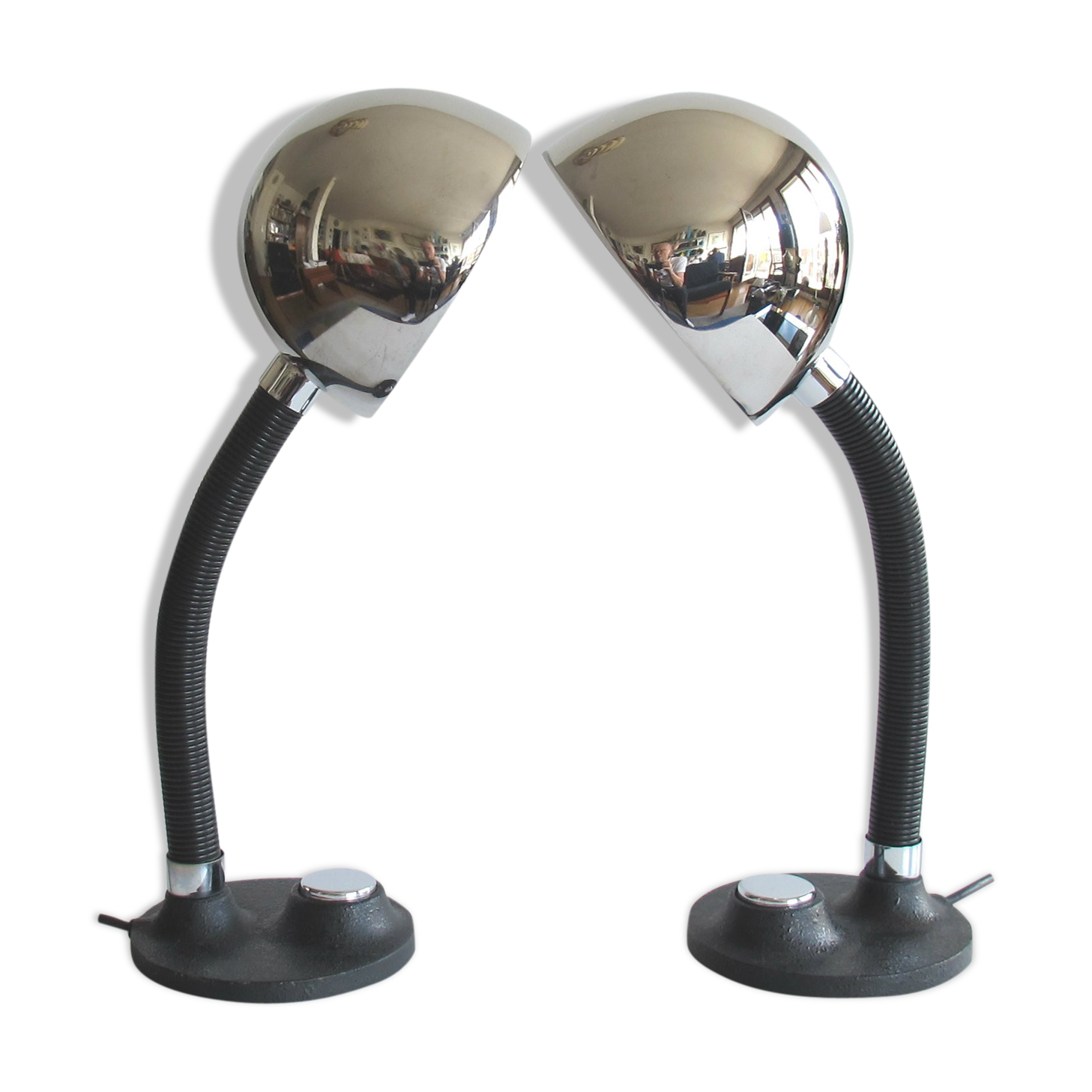 Pair of vintage lamps 70s