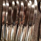 98-piece silver metal cutlery set