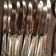 98-piece silver metal cutlery set