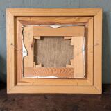 Mid-Century Modern "Green Grove", Vintage Swedish Landscape Oil Painting, Framed