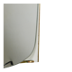 Mid-century illuminated wall mirror by Ernest Igl with brass crown, by Hillebrand.