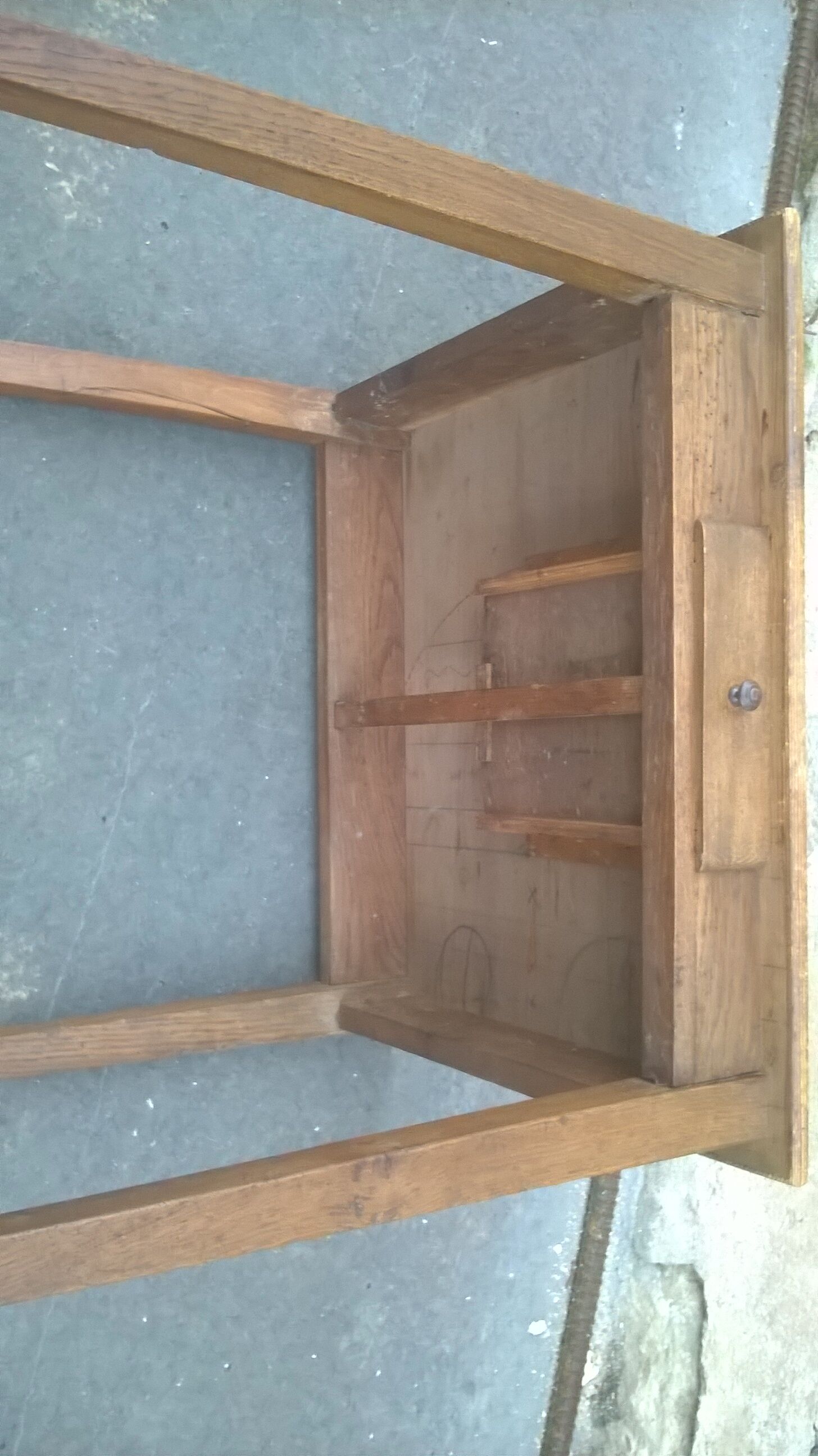 Bureau enfant en bois vintage
