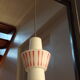 Opaline hanging lamp with patterns