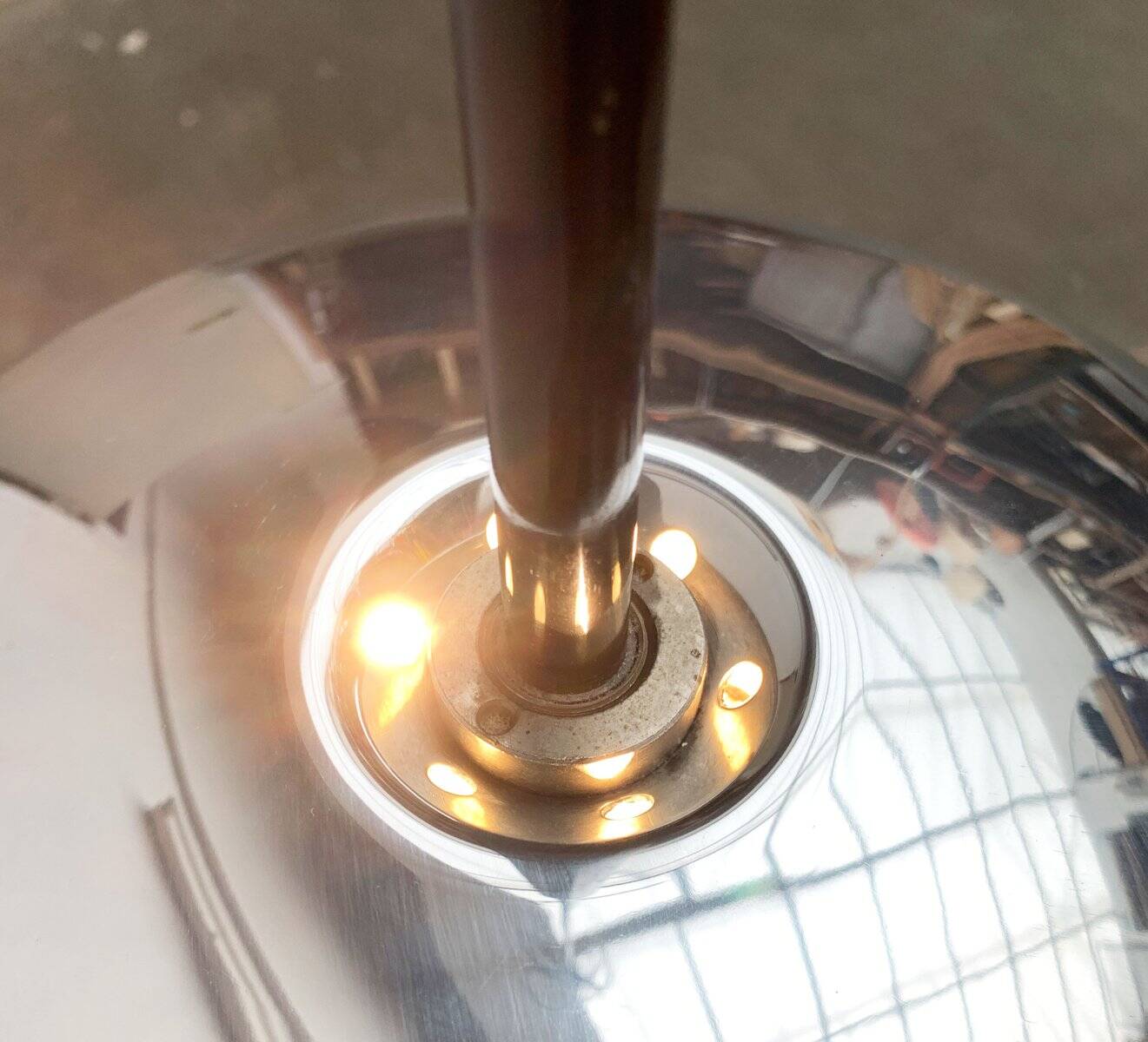 German mid-century dome pendant lamp by Staff Leuchten, 1960s.