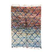 Tapis Marocain Beni M'Rirt blue - 128 x 174 cm