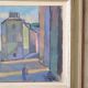 Oil on canvas cityscape 1951