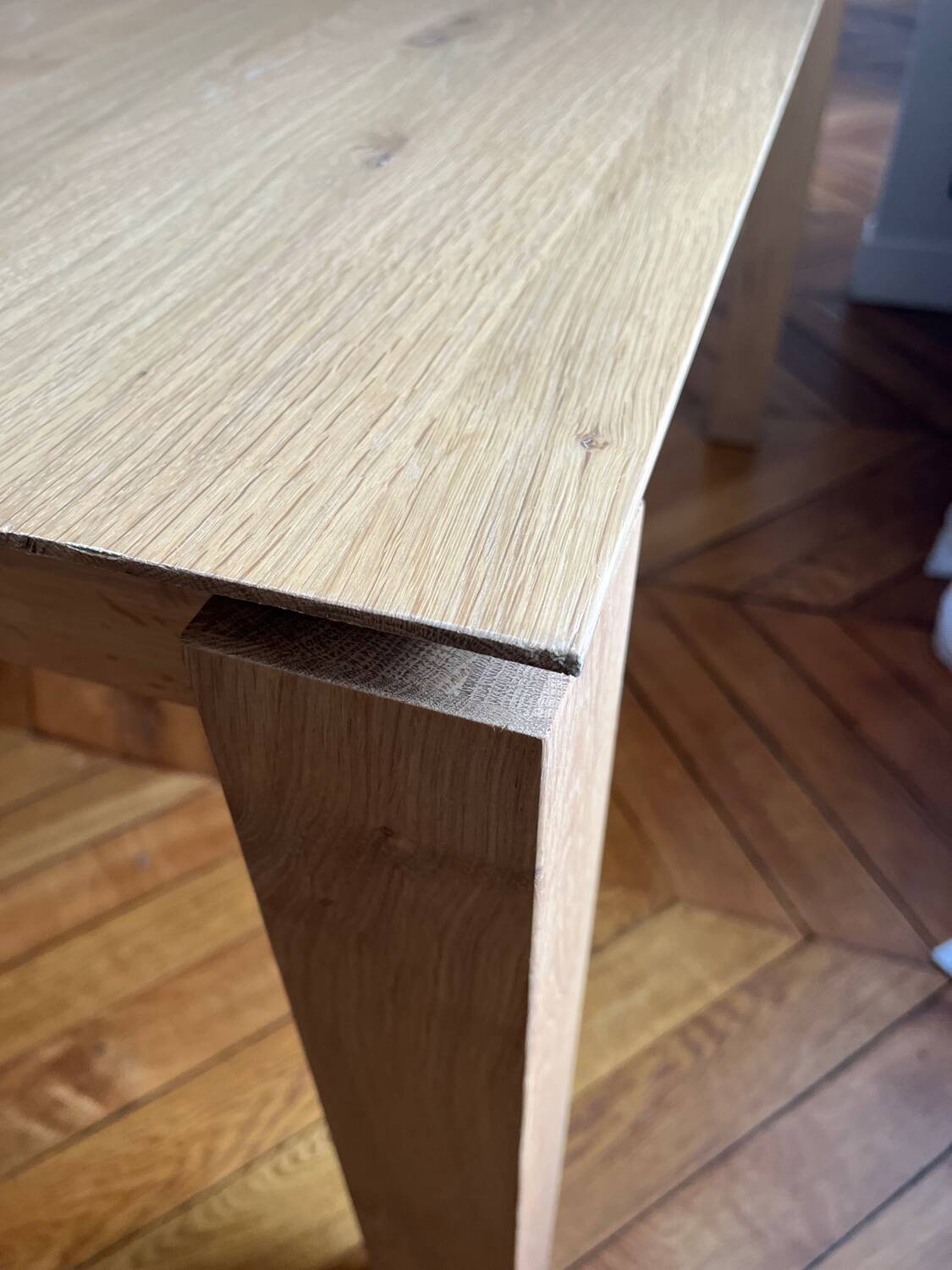 Table de salle à manger ethnicraft en chêne massif
