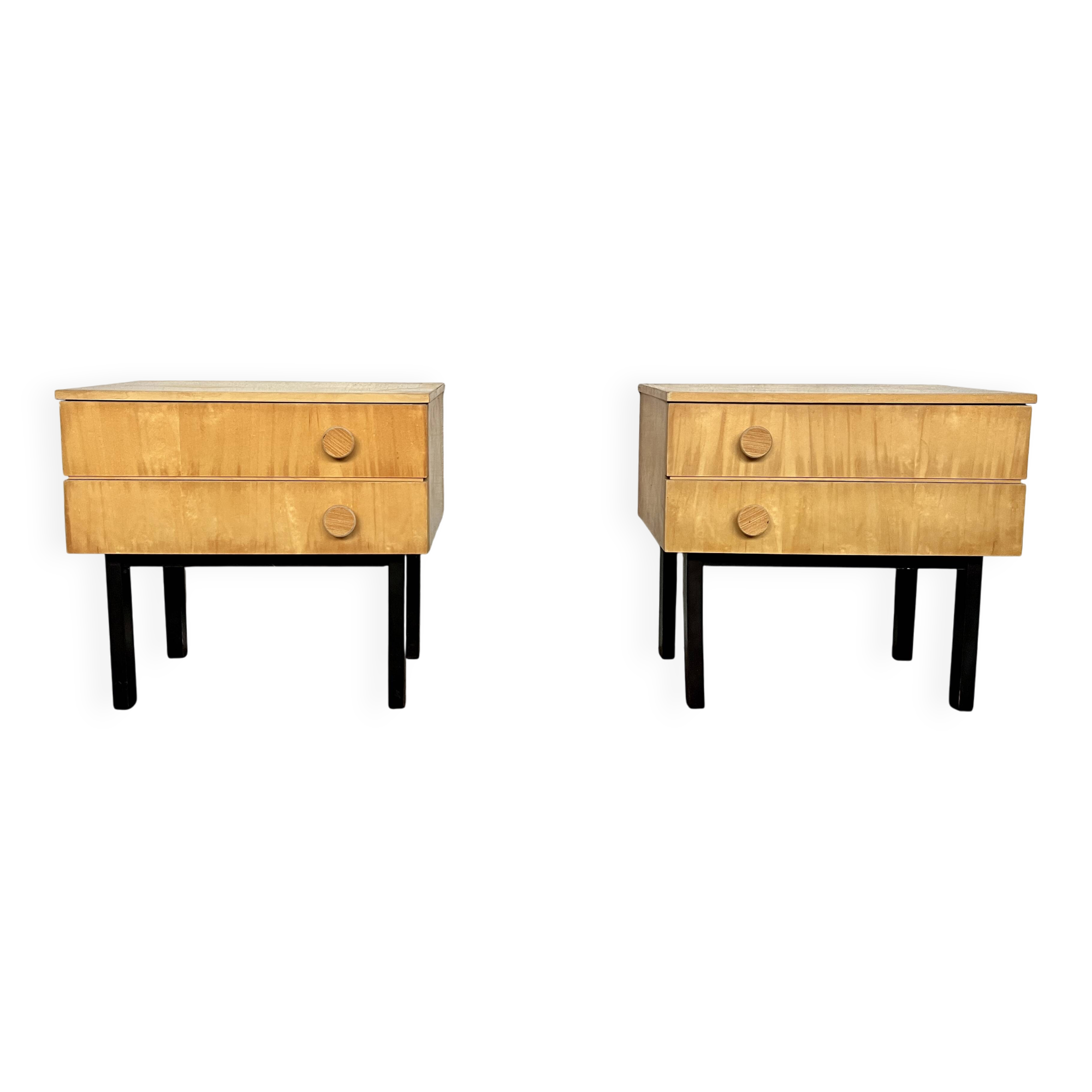 Pair of vintage bedside tables