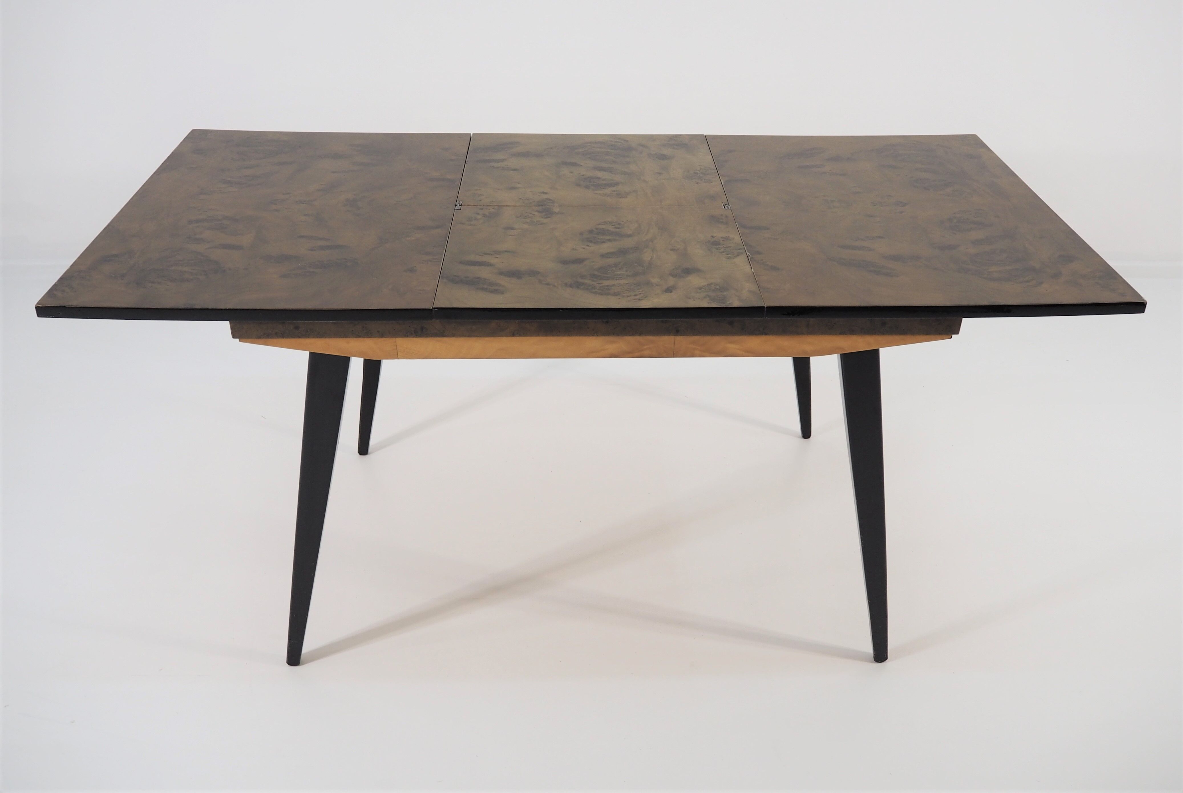 Table and 6 chairs for the dining room of the '70s