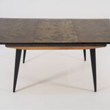 Table and 6 chairs for the dining room of the '70s
