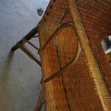 Vintage rattan / osier armchair