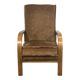 1930s English bridge chair in beech.