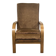 1930s English bridge chair in beech.