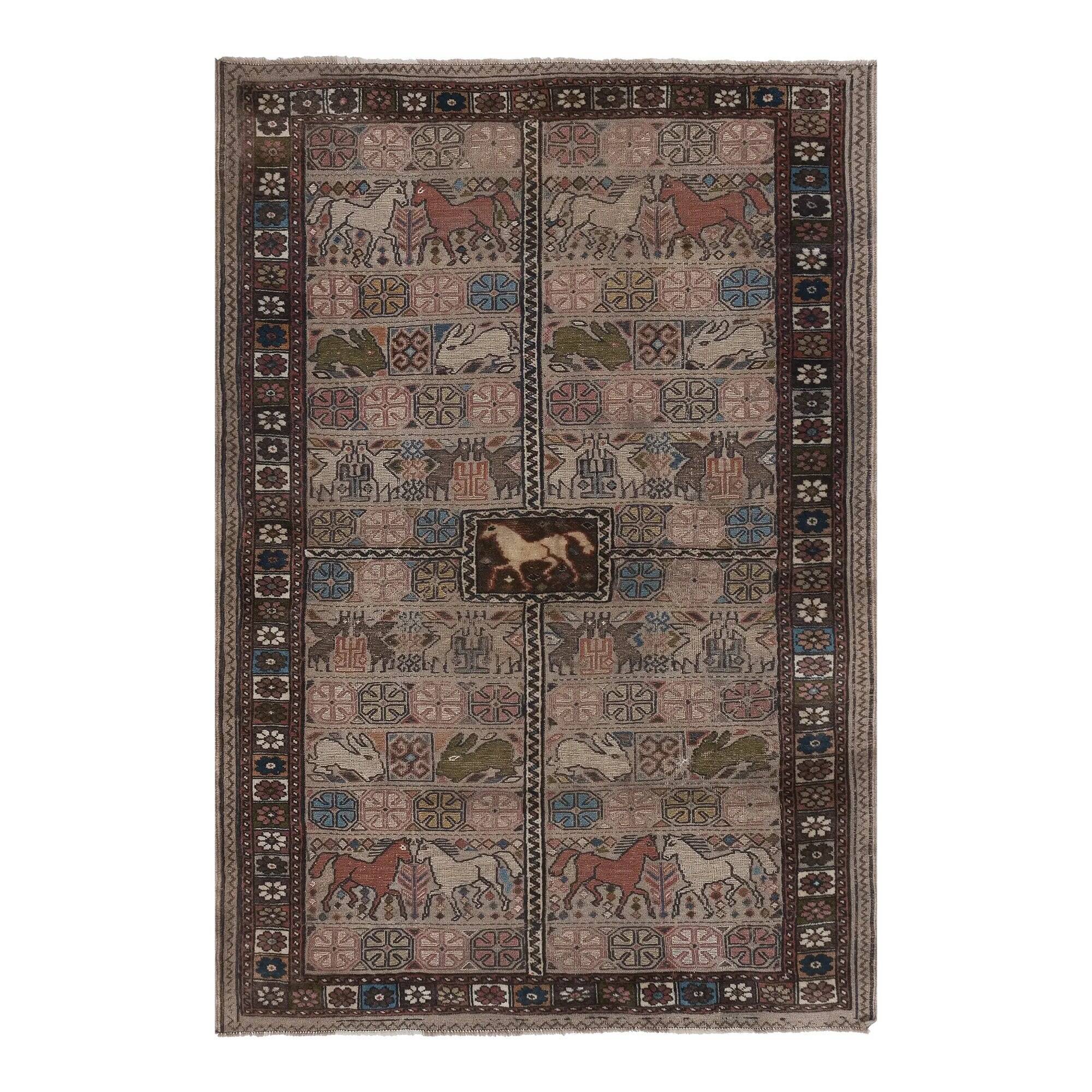 Tapis turc vintage fait main