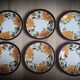 Set of 6 Boch Paradisio plates