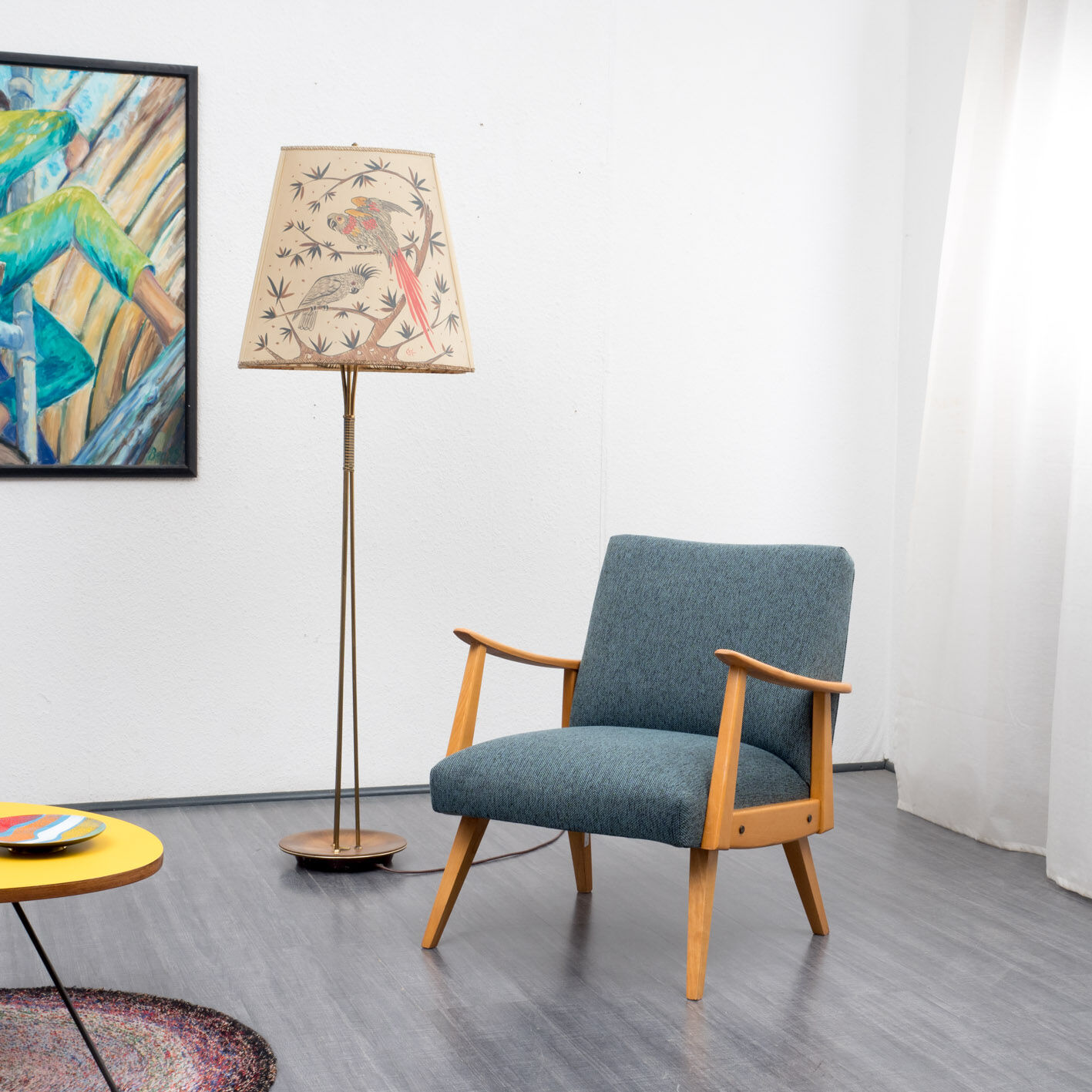Floor lamp 50s animal print