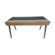 Bureau Habitat en cuir et bois