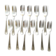 Christofle 12 cake forks model Boreal silver metal