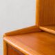 Danish vintage teak bookcase with a hidden desk, 1960s