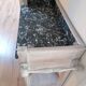 Beautiful antique dressing table, reimagined with a marble top.