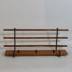 Scandinavian wall coat rack teak 1960