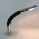 Italian flexible desk lamp Targetti Sankey by E Belinni chrome metal. Year 70