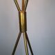 Charleston lamp with 3 two-tone diabolos, Mid-Century 1950s design