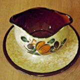 Vintage Boch La Louvière Corfou Collection Sauce/Sauce Boat Fixed Plate