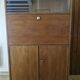 Vintage oak and veneer secretary, Scandinavian style – 1960s/70s