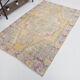 Tapis turc jaune oriental, 137x211cm