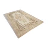 Beige Oushak Anatolian Floor Rug sku 844