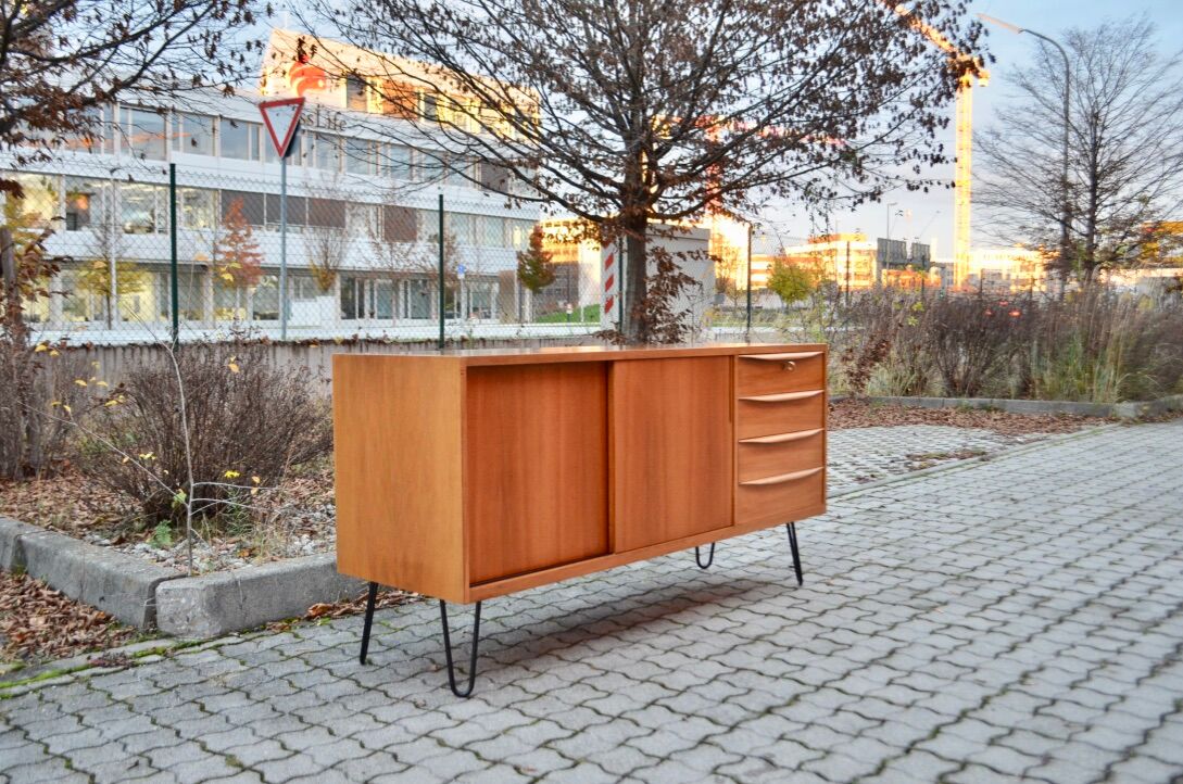 German Mid-Century Walnut Sideboard from A.M.T.
